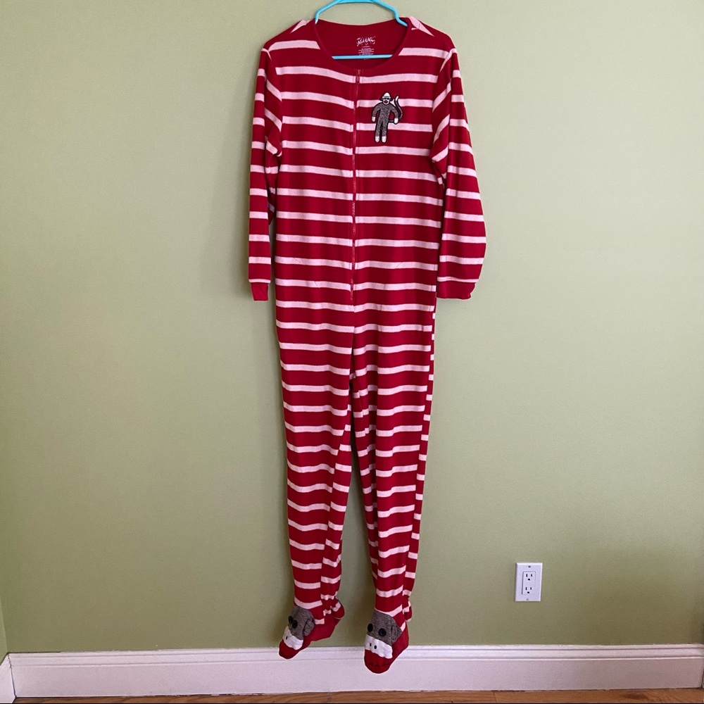 Nick and Nora Footed Monkey Onesie Women’s Size Small